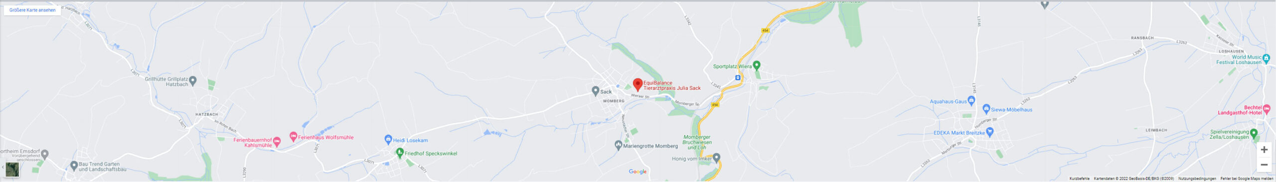 Google Maps Kartenansicht EquiBalance Rehazentrum